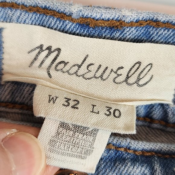 Madewell Men's Athletic Slim Jeans Becklow Wash Stretch Denim Jean sz 32 x 29 - Picture 6 of 12